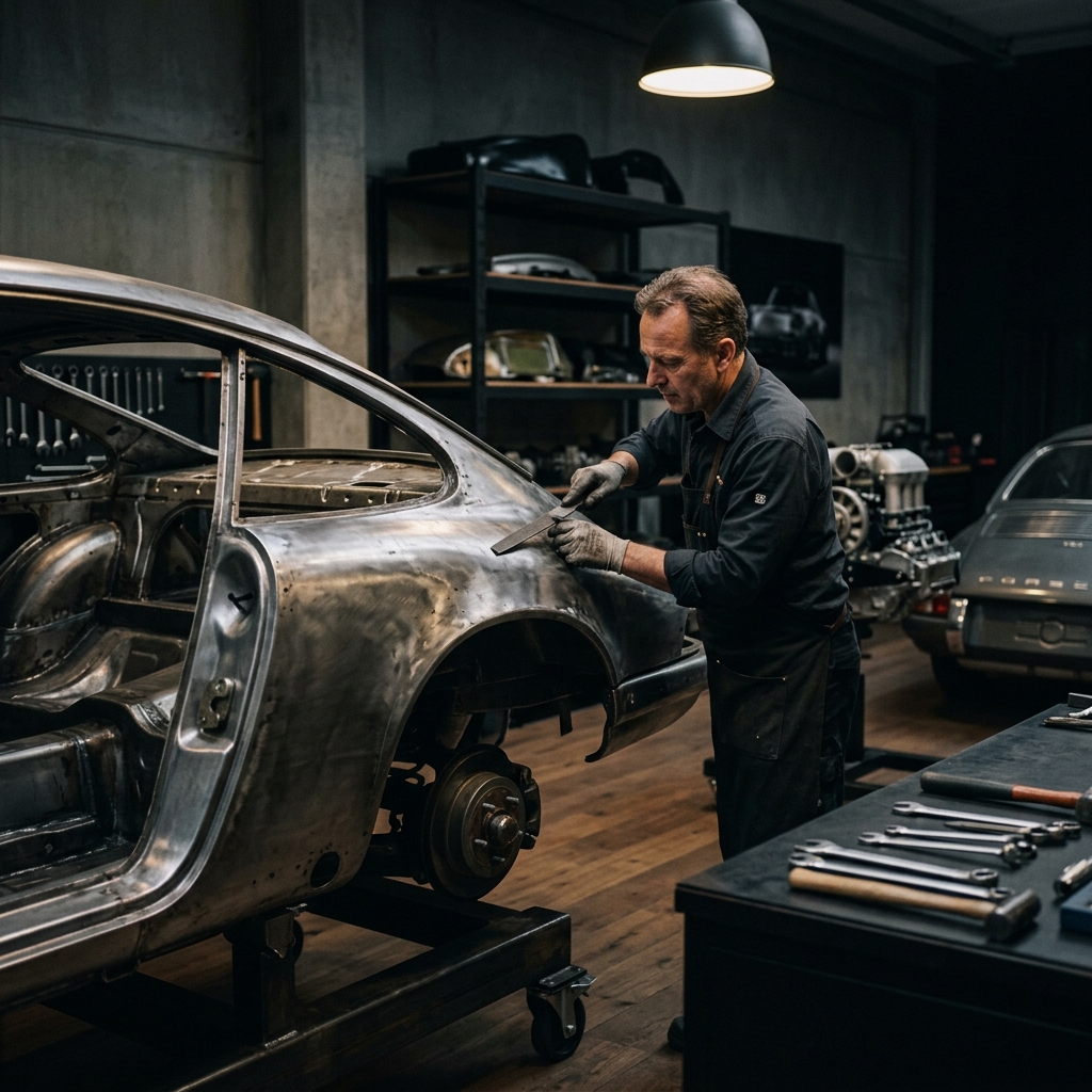 The Porschemania workshop