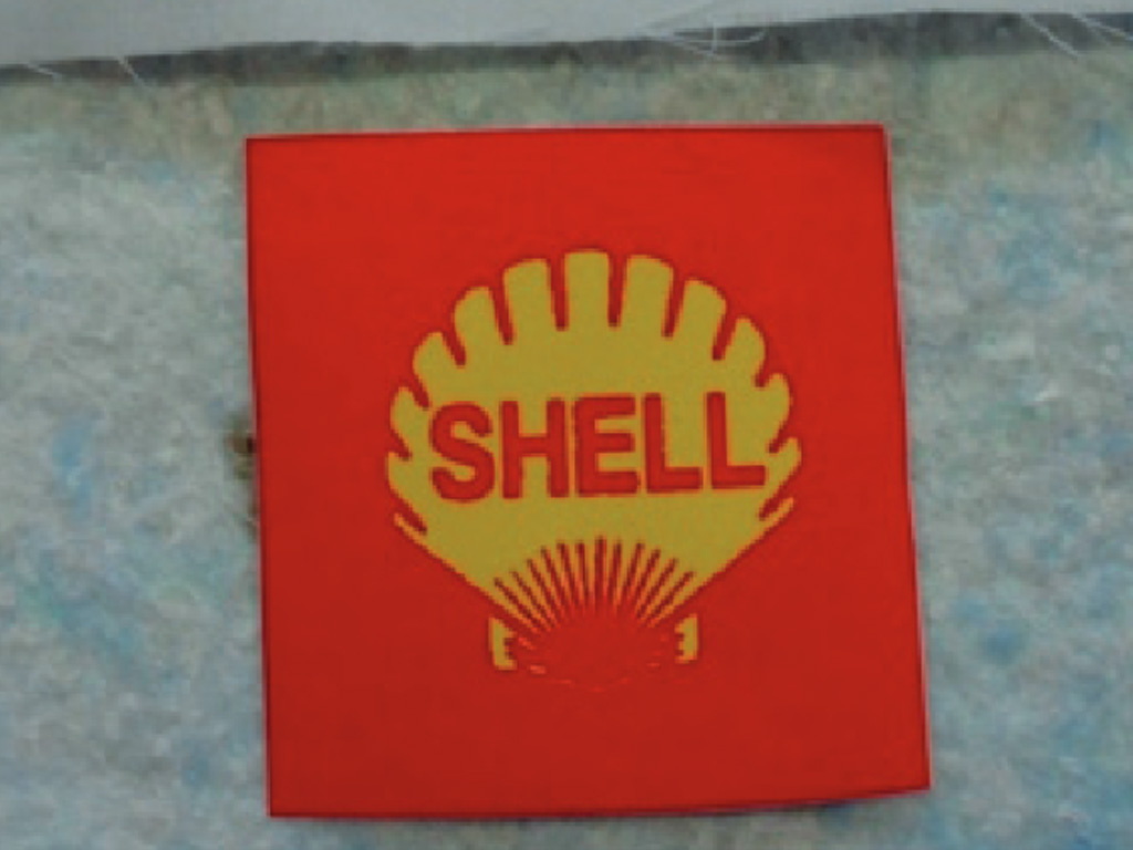 Adesivo Shell logo