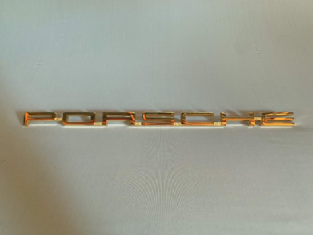 Scritta 912 cromata grande - Porsche 912