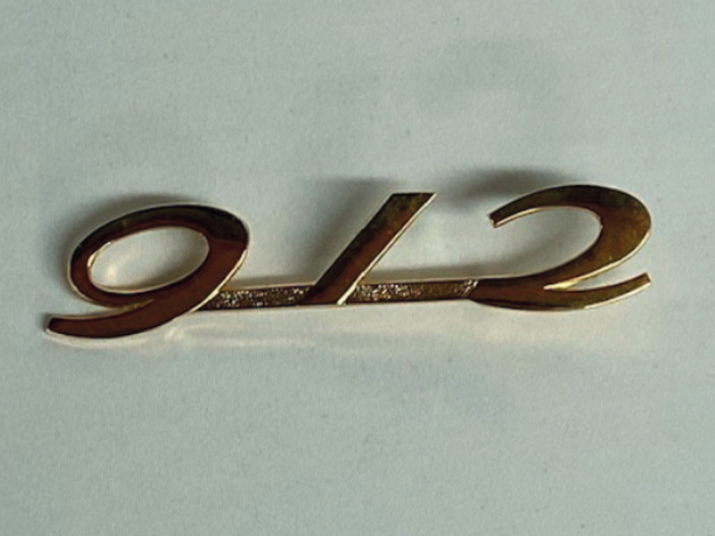 Scritta 912 nero - Porsche 912