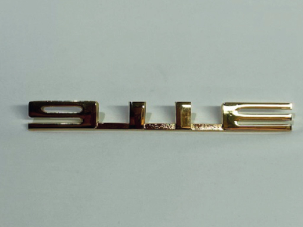 Scritta 911E oro - Porsche 911