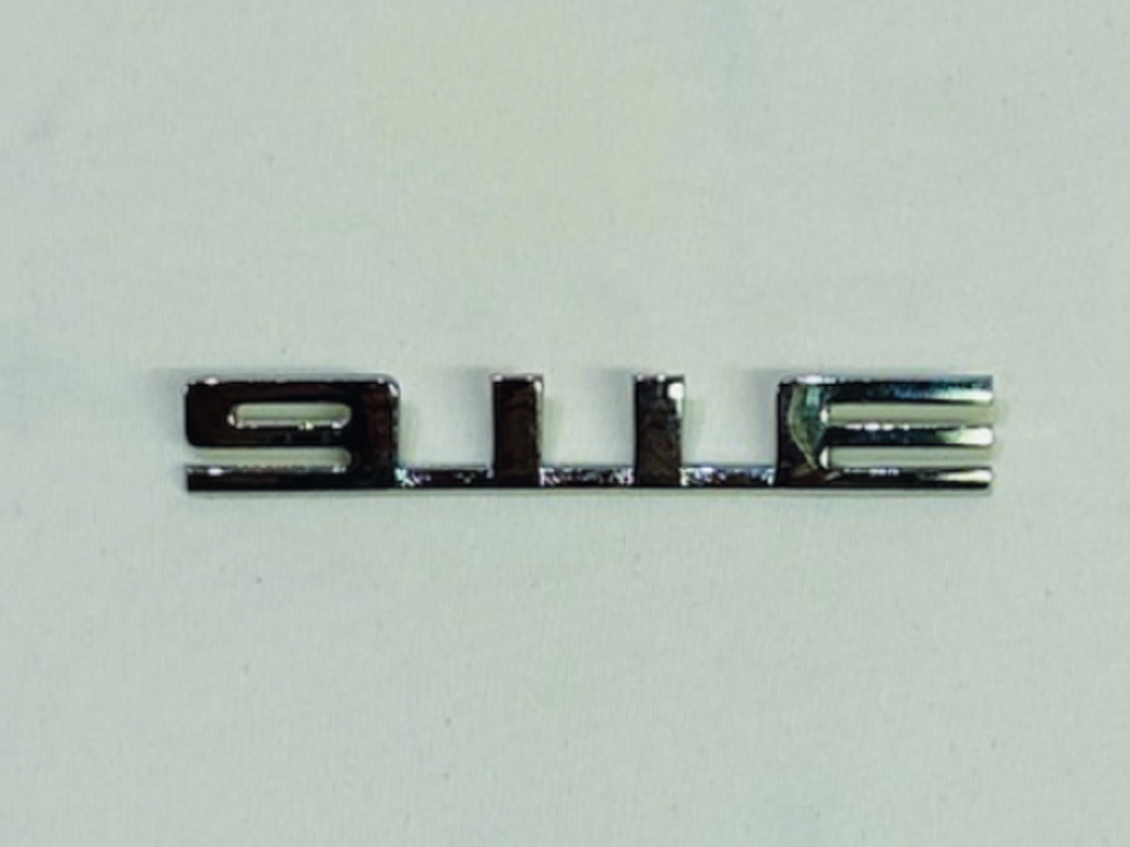Scritta 911E argento - Porsche 911