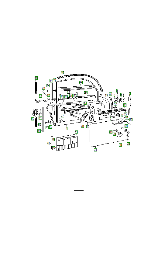 Porsche 356, schema ricambi: Doorwithinst set