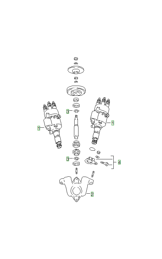 Porsche 356, schema ricambi: Distributordriving mechanism
