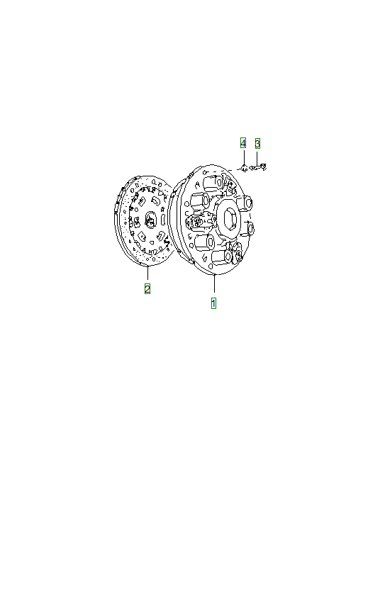 Porsche 356, schema ricambi: Clutch