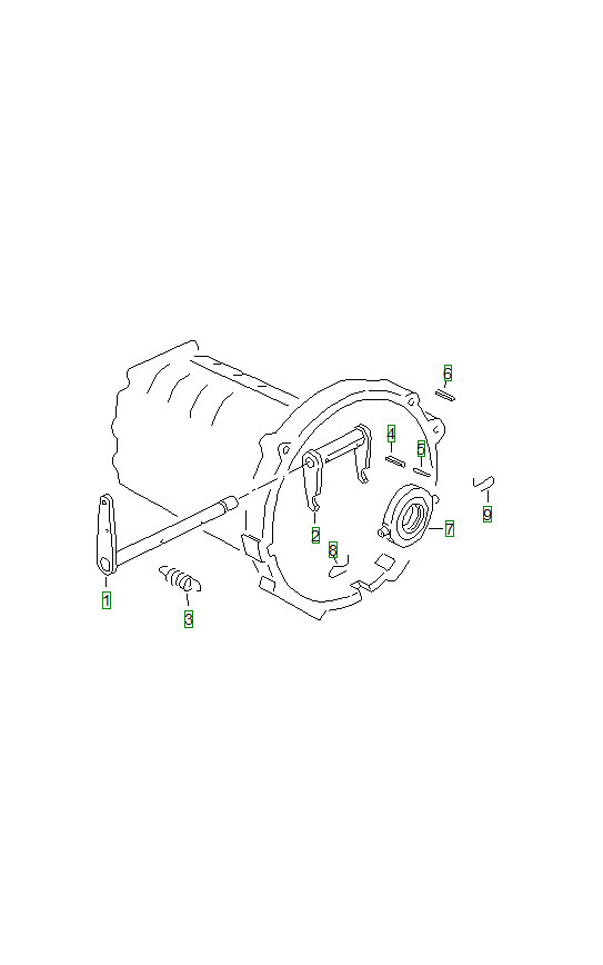 Porsche 356, schema ricambi: Clutch release 003