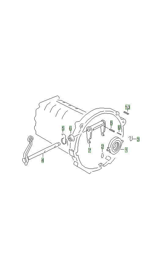 Porsche 356, schema ricambi: Clutch release