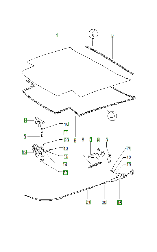 Porsche 914, schema ricambi: Coverfront