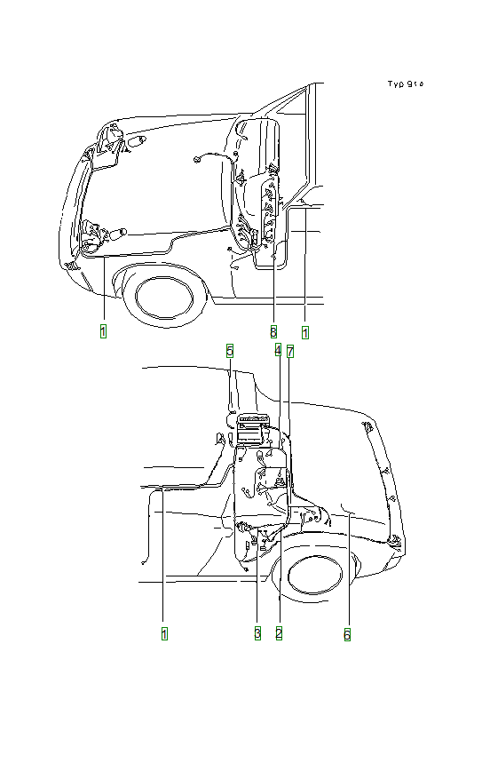 Porsche 914, schema ricambi: Harnesses