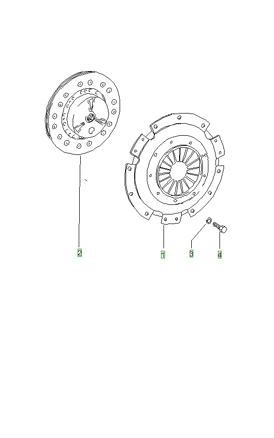 Porsche 914, schema ricambi: Clutch