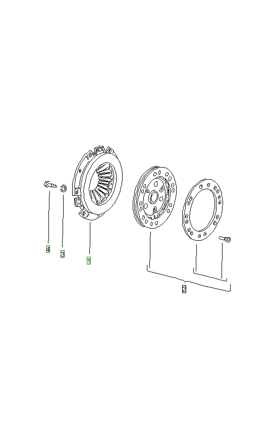 Porsche 914, schema ricambi: Clutch 914