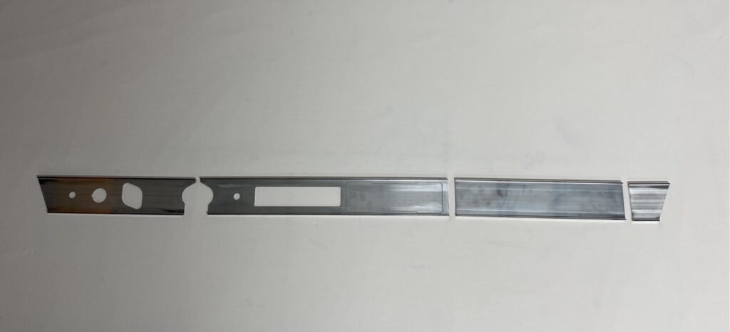Cornice decorativa del cruscotto in alluminio - Porsche 911 - 1969/1973