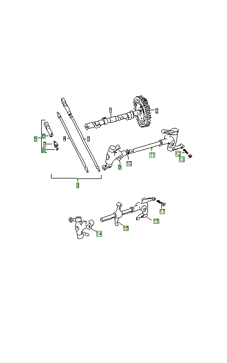 Porsche 356, schema ricambi: Camshaft
