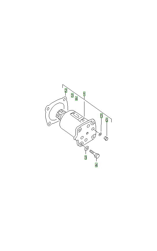 Porsche 356, schema ricambi: Oil pump