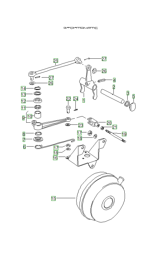 Porsche 914, schema ricambi: Clutch release 914